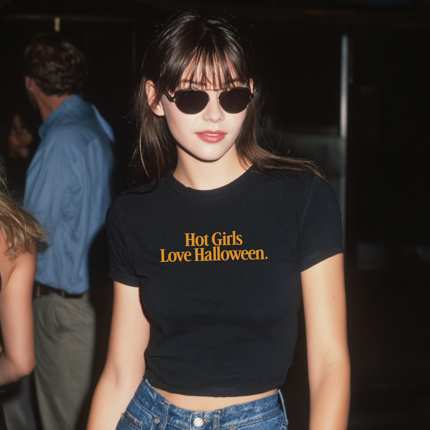 'HOT GIRLS 🧡 HALLOWEEN' - BABY TEE