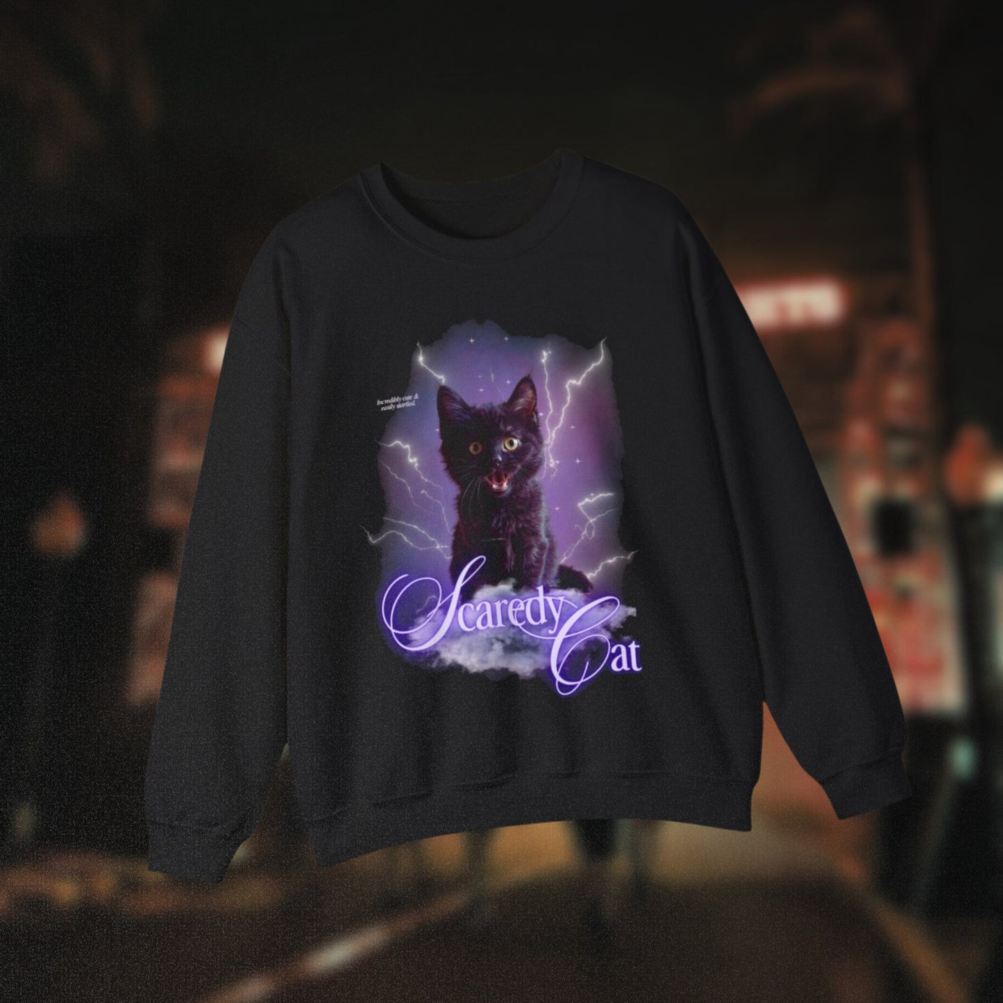 'SCAREDY CAT' - SWEATSHIRT