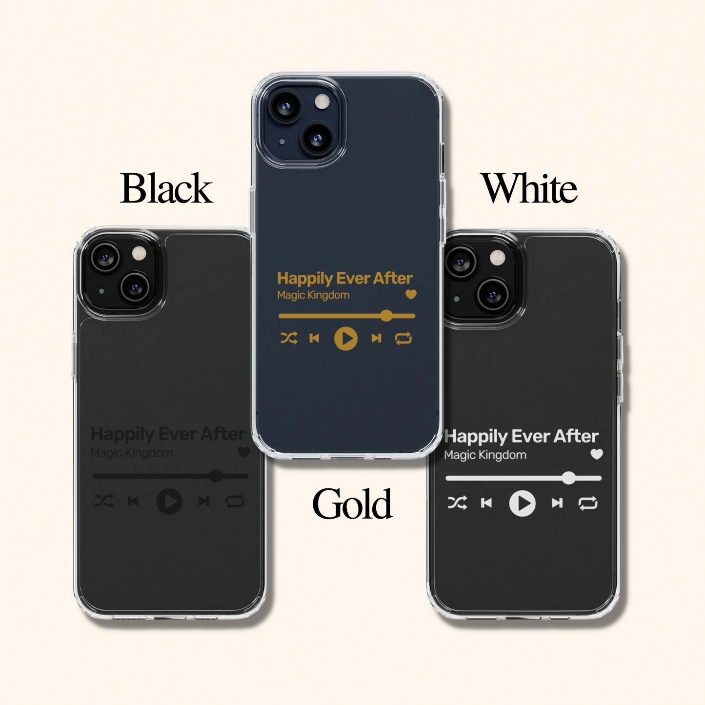 'HAPPILY EVER AFTER PHONE CASE' - WHITE