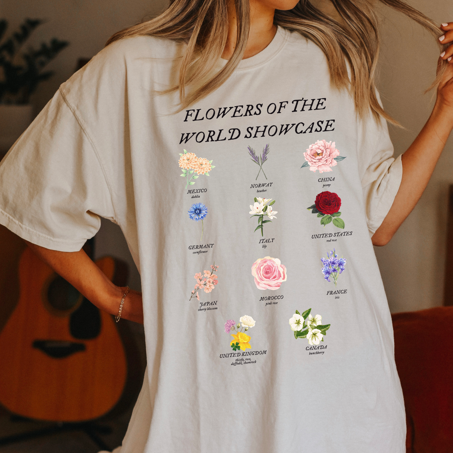 'FLOWERS OF THE WORLD SHOWCASE' TEE