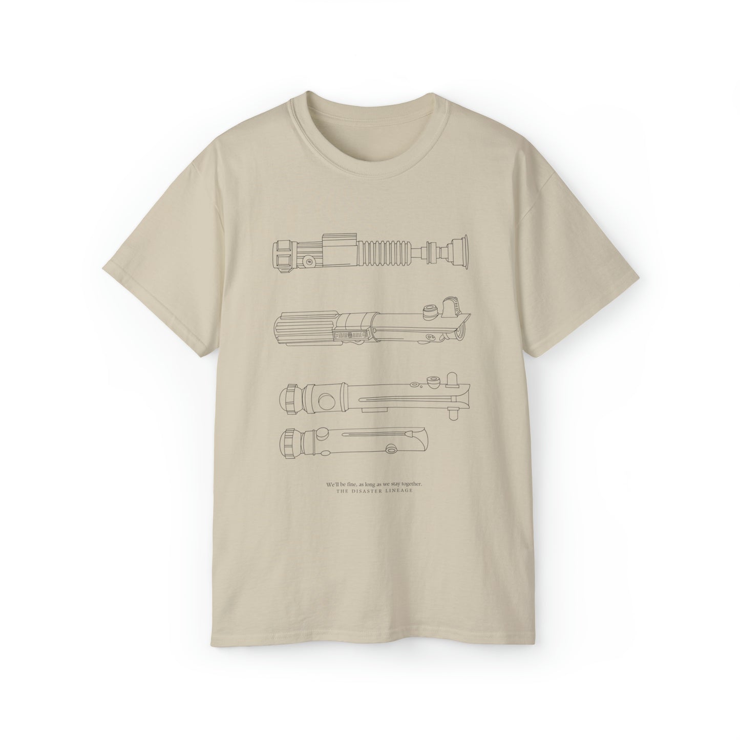 'CLONE WARS TRIO SABERS' - TEE