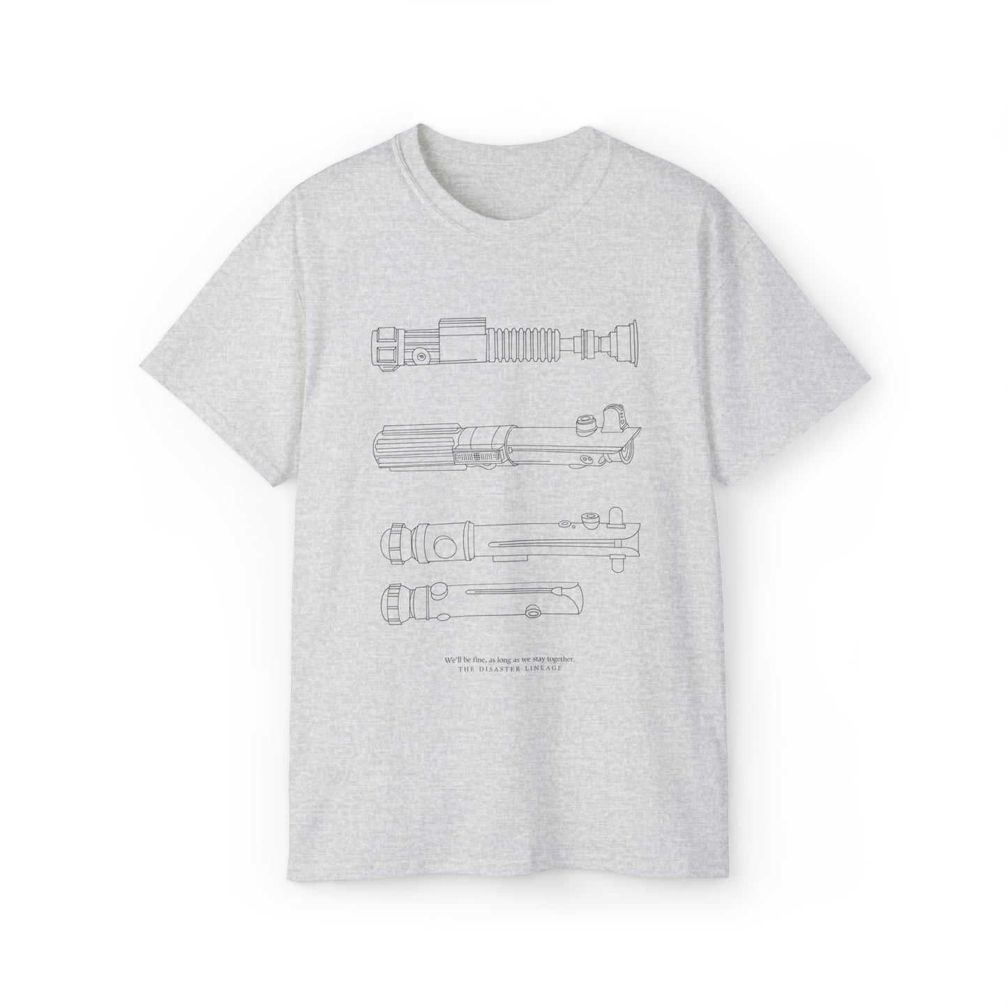 'CLONE WARS TRIO SABERS' - TEE