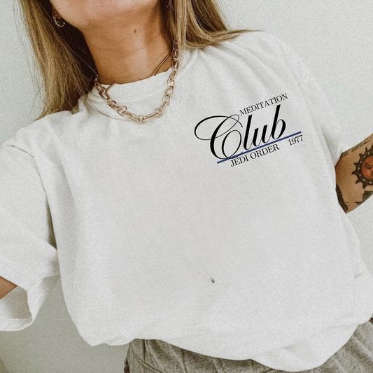 'MEDITATION CLUB CREST' - TEE