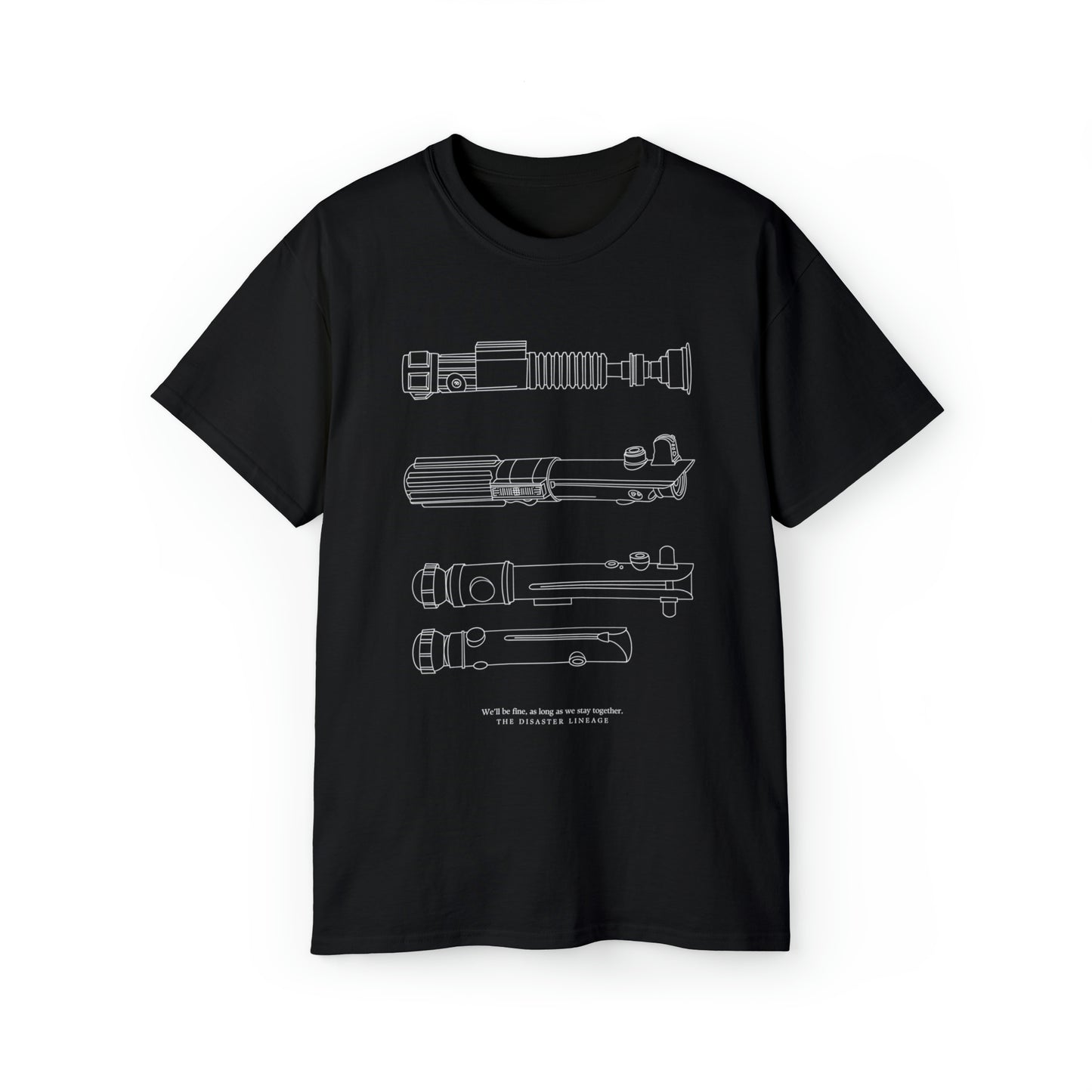 'CLONE WARS TRIO SABERS' - TEE