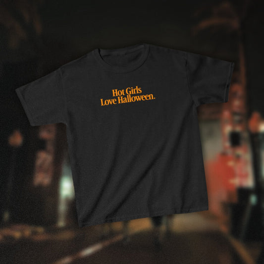 'HOT GIRLS 🧡 HALLOWEEN' - BABY TEE