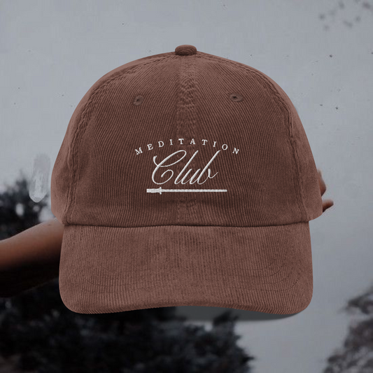 'MEDITATION CLUB HAT' - CORDOUROY