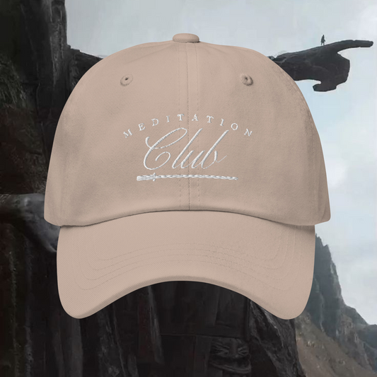 'MEDITATION CLUB HAT' - STONE