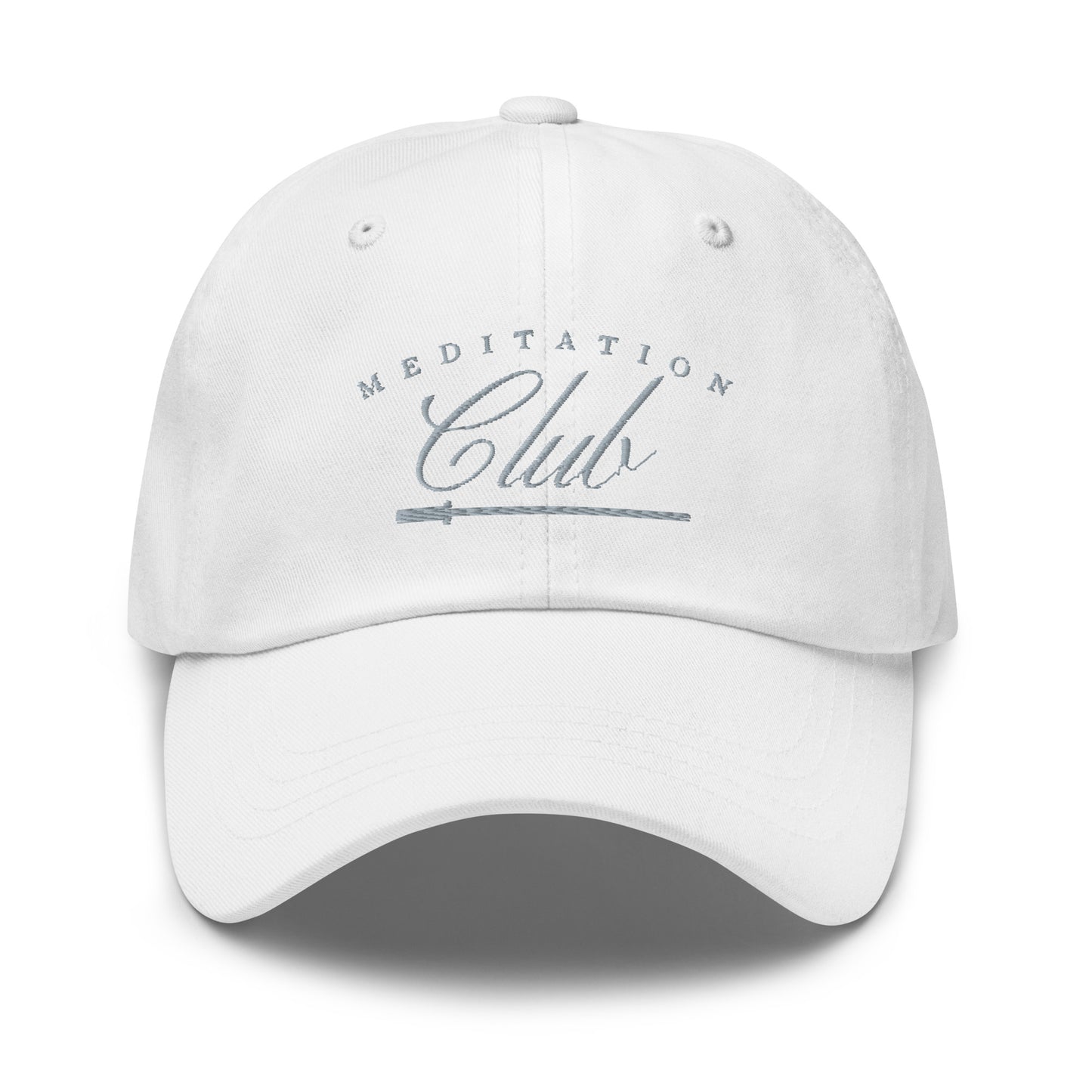 'MEDITATION CLUB HAT' - WHITE