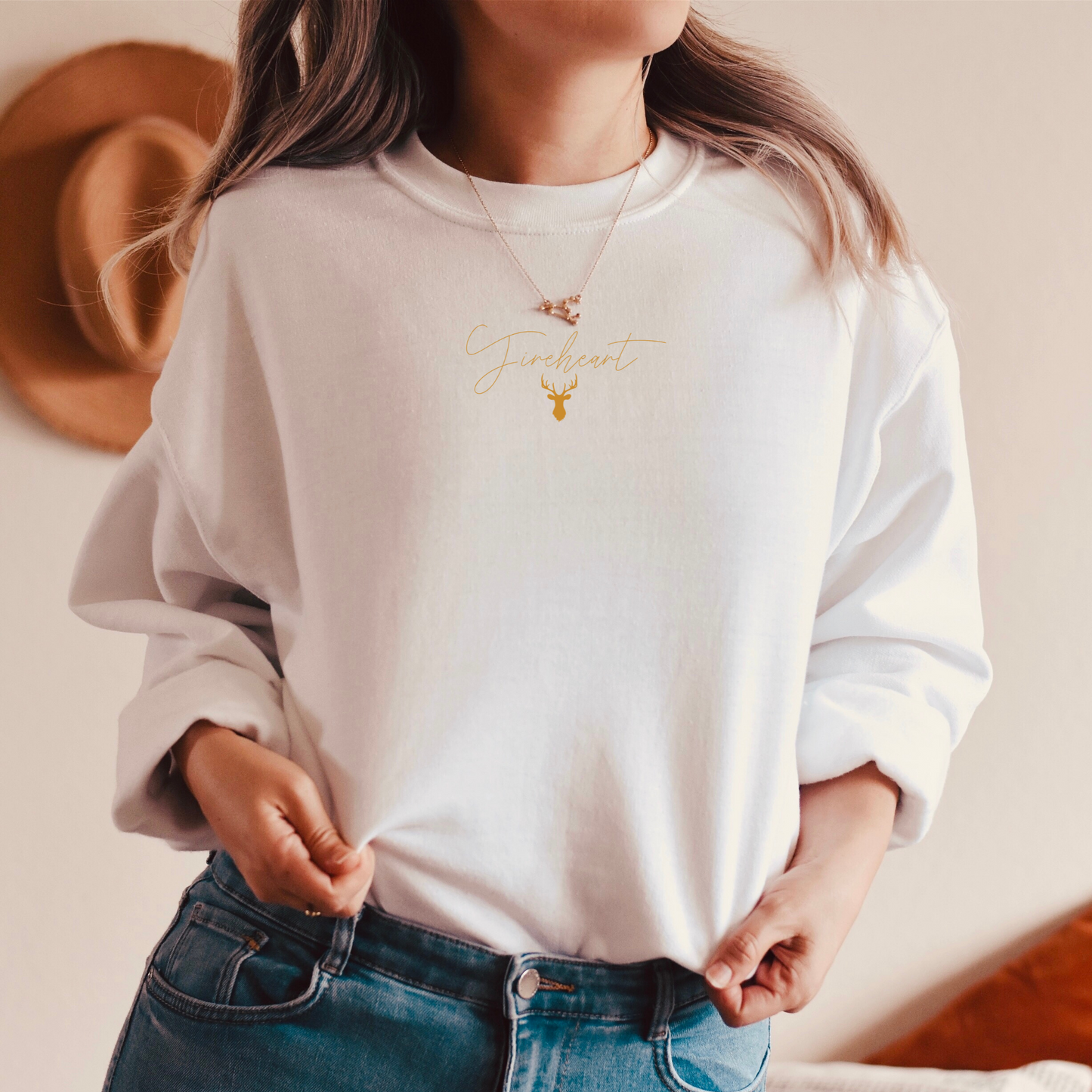 'FIREHEART' - EMBROIDERED SWEATSHIRT