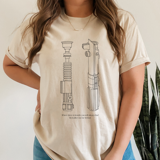 'OBI ANI LIGHTSABER' - TEE