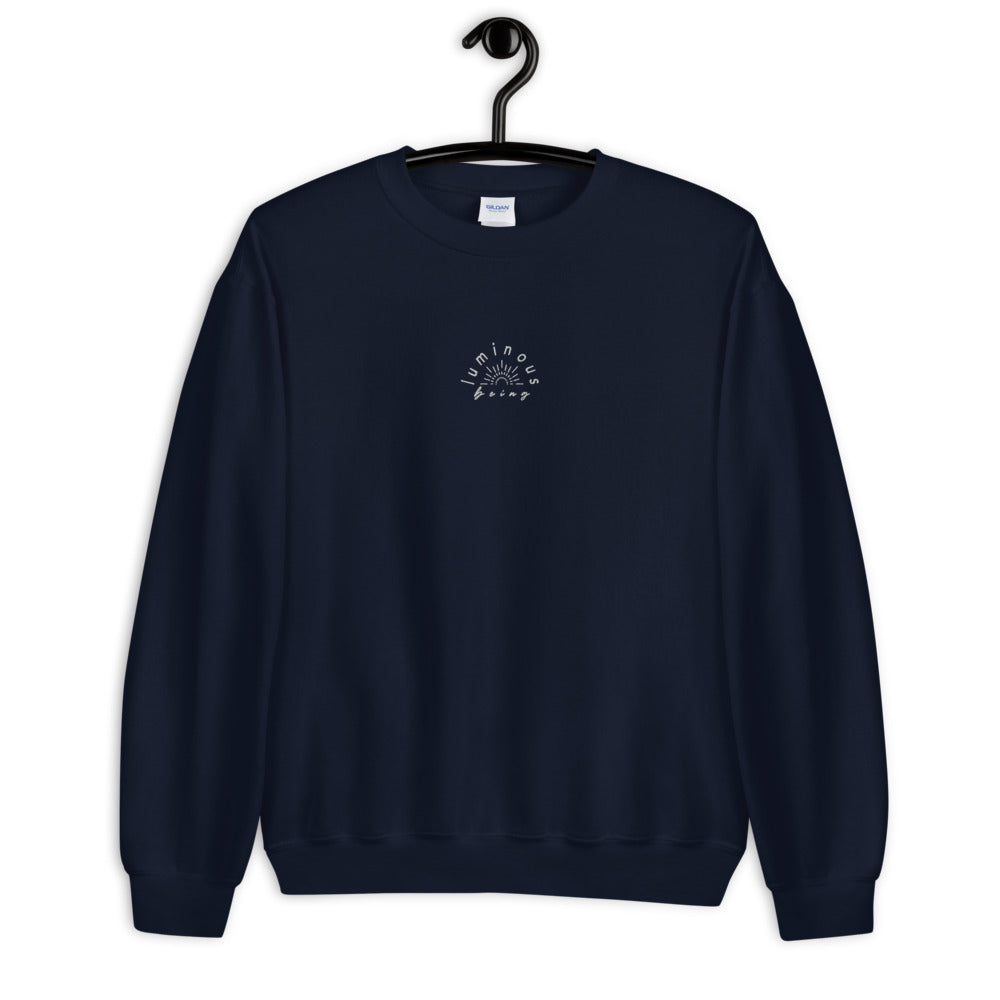 'LUMINOUS BEING' - EMBROIDERED SWEATSHIRT